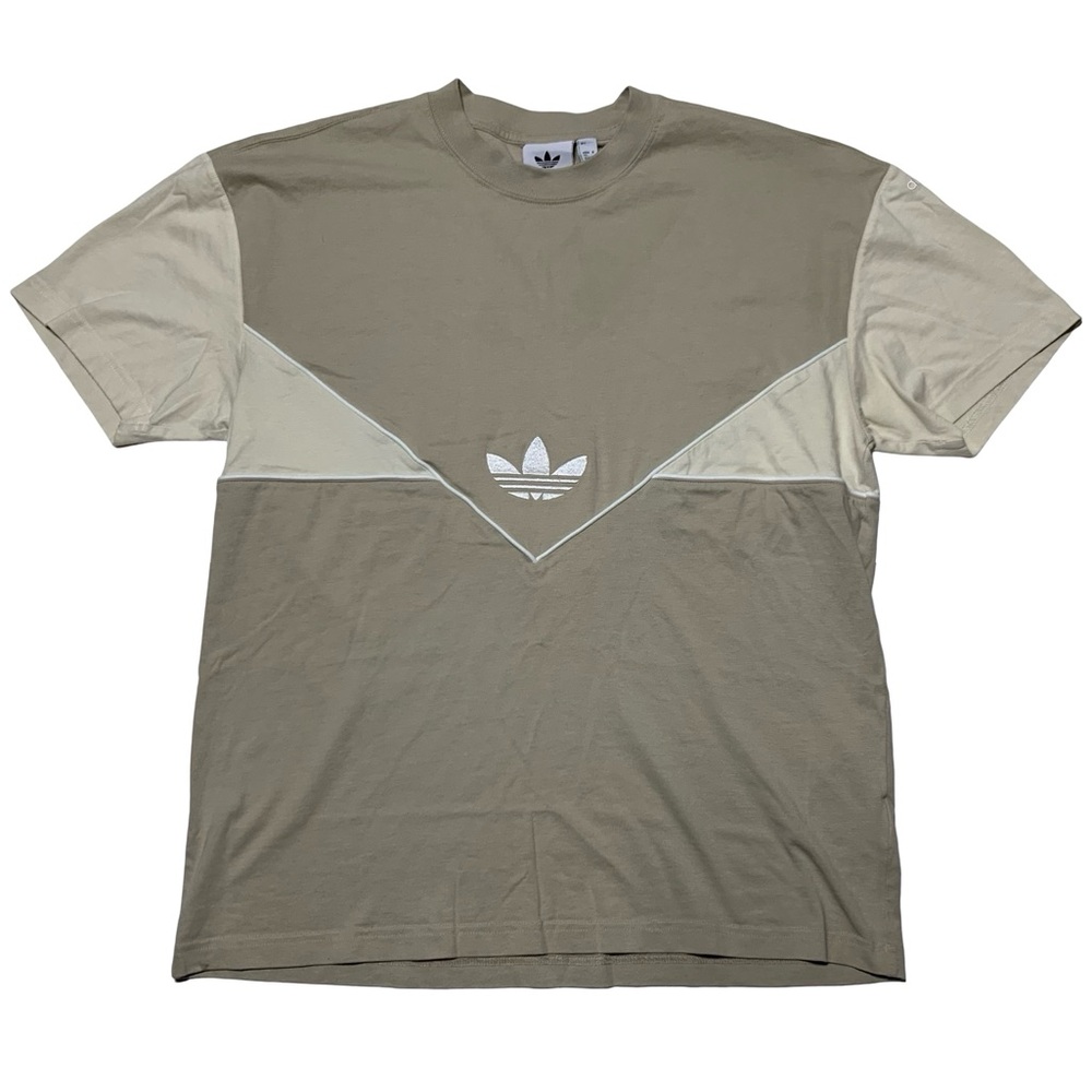 Adidas Seasonal Archive Tee Shirt Beige Mens Size Large